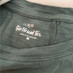 J. Crew Girlfriend Tee in Olive